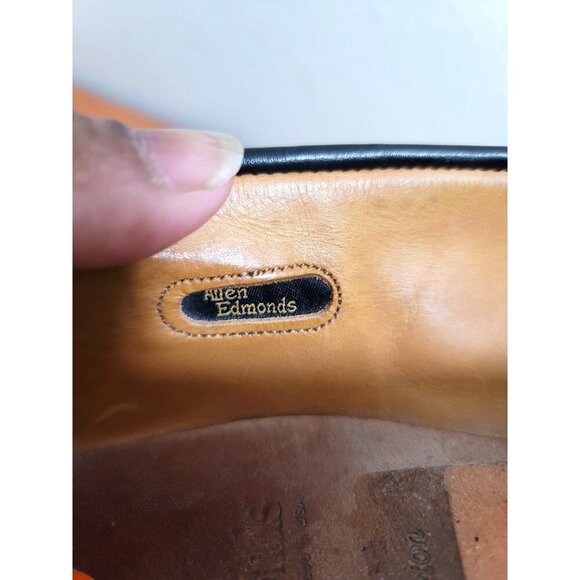 Allen Edmonds Black Leather Tassel Loafers Men's 10.5B Vintage Style Classic Des - Picture 10 of 10